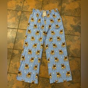 🧵NWT Blue Pajama Pants with Dog Print